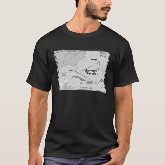 Bermuda Triangle Position Ocean Bermuda Triangle T-Shirt (Vorderseite)