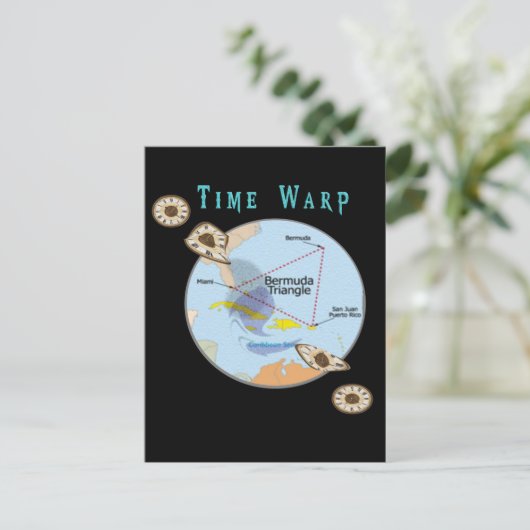 Bermuda Triangle Postkarte (Stehend Vorderseite)