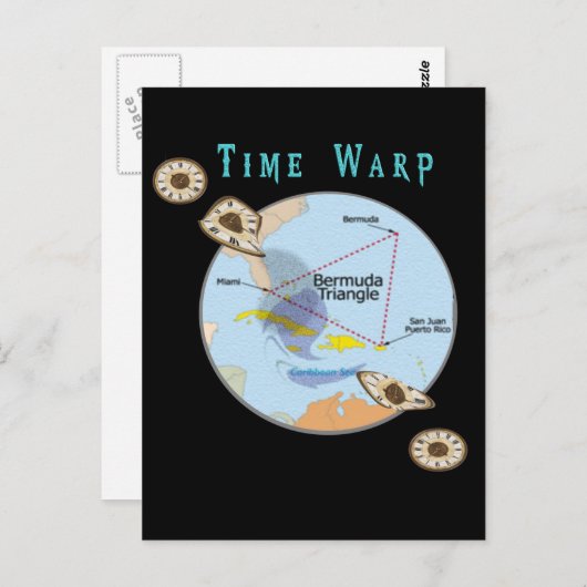 Bermuda Triangle Postkarte (Vorne/Hinten)