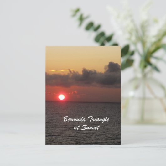 Bermuda Triangle Postkarte (Stehend Vorderseite)