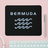 Bermuda Triple Ocean Waves Dark Color Mousepad
