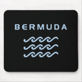 Bermuda Triple Ocean Waves Dark Color Mousepad (Vorne)