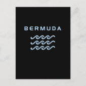 Bermuda Triple Ocean Waves Dark Color Postkarte (Vorderseite)