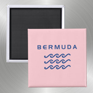 Bermuda Triple Ocean Waves Light Color Magnet