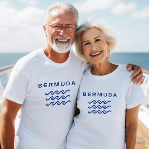 Bermuda Triple Ocean Waves Light Color T-Shirt