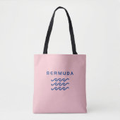 Bermuda Triple Ocean Waves Light Color Tasche (Vorderseite)