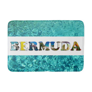 Bermuda Tropical Beach Blue Ocean Travel Foto Badematte