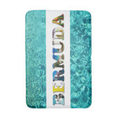 Bermuda Tropical Beach Blue Ocean Travel Foto Badematte (Vorderseite Vertikal)