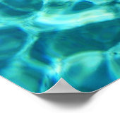 Bermuda Tropical Beach Blue Ocean Travel Foto Poster (Ecke)