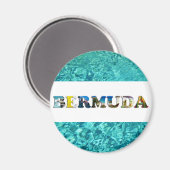 Bermuda Tropical Beach Blue Ocean Travel Fotos Magnet (Vorderseite/Rückseite)