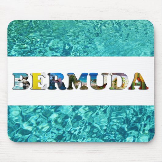 Bermuda Tropical Beach Blue Ocean Travel Fotos Mousepad (Vorne)