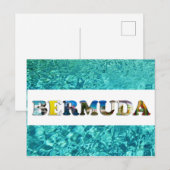 Bermuda Tropical Beach Blue Ocean Travel Fotos Postkarte (Vorne/Hinten)