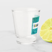 Bermuda Tropical Beach Blue Ocean Travel Fotos Schnapsglas (Links)