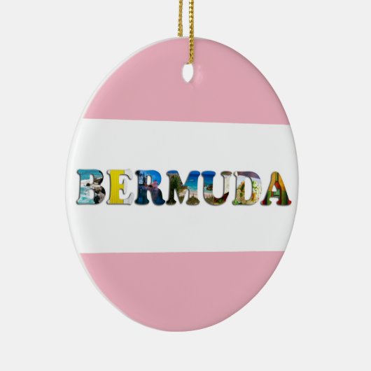 Bermuda Tropical Beach Travel Foto Weihnachten Keramik Ornament (Rechts)