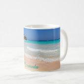 Bermuda Tropical Pink Sand Beach Foto Kaffeetasse (VorderseiteRechts)