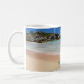 Bermuda Tropical Pink Sand Beach Foto Kaffeetasse (Links)
