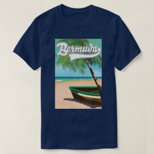 Bermuda Tropisches Insel-Reiseposter T-Shirt