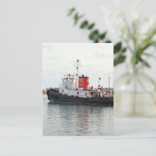 Bermuda Tug Postkarte (Stehend Vorderseite)