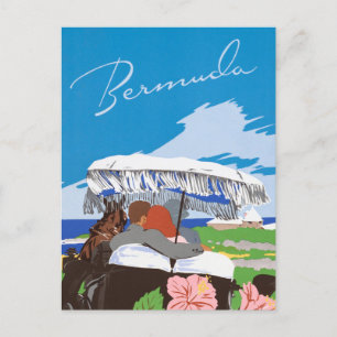Bermuda Unbearbeitete Vintage-Fotos Alte Ästhetik Postkarte