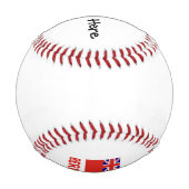 Bermuda und Bermudan-Flagge mit Ihrem Namen Baseball (Rückseite)