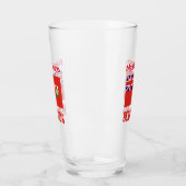 Bermuda und Bermudian Flag Red Personalization Glas (Links)