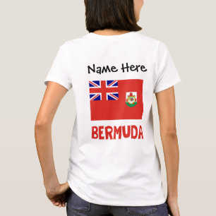 Bermuda- und Bermudianer Flagge mit Ihrem Namen T-Shirt