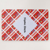 Bermuda und Bermudie Flagge Personalisiert gepflas Puzzle (Horizontal)