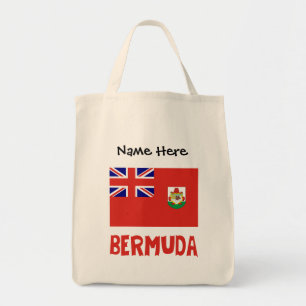 Bermuda und Bermudische Flagge mit Ihrem Namen Tragetasche