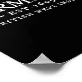 Bermuda Vintage-Brief Retro Throwback Urlaub So Poster (Ecke)
