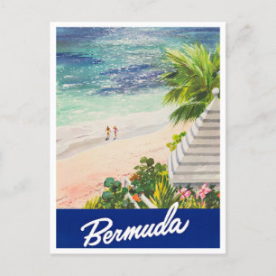 Bermuda Vintage Reise Postkarte
