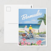 Bermuda Vintage Reise Postkarte (Vorne/Hinten)