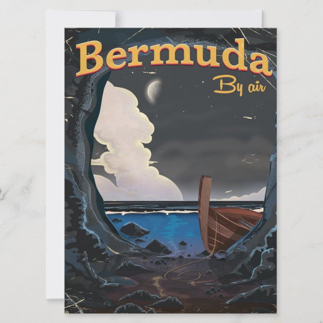 Bermuda Vintage Reiseplakat (Vorderseite)