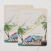 Bermuda Vintage Reiseplakat (Vorne/Hinten)