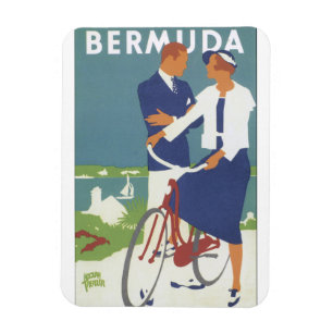 Bermuda Vintage Reiseplakat Magnet
