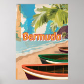 Bermuda Vintage Reiseplakat Poster (Vorne)