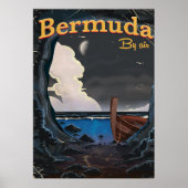 Bermuda Vintage Reiseplakat Poster (Vorne)
