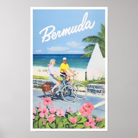 Bermuda Vintage Reiseplakat Poster (Vorne)