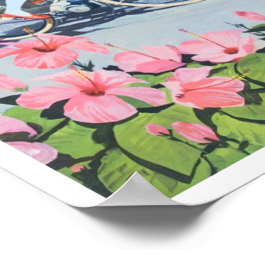 Bermuda Vintage Reiseplakat Poster (Ecke)