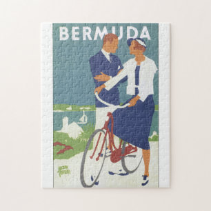 Bermuda Vintage Reiseplakat Puzzle