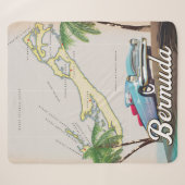 Bermuda Vintage Reiseplakat Sherpadecke (Vorderseite (Horizontal))
