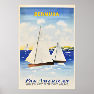 Bermuda - Vintage Reiseplakatdrucke Poster