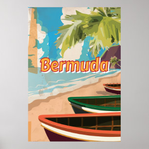 Bermuda Vintage-Reiseposter Poster