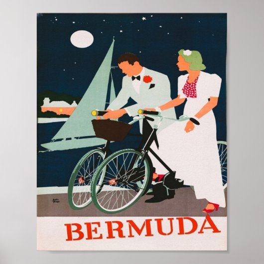 Bermuda Vintage Travel Poster (Vorne)