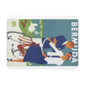 Bermuda Vintage Travel Poster Magnet (Horizontal)