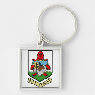 Bermuda-Wappen Schwerpunktshandbuch Schlüsselanhänger