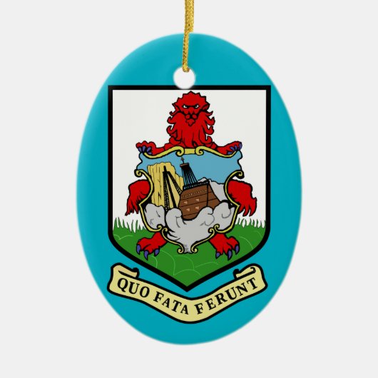Bermuda* Wappen Weihnachtsschmuck (Vorne)
