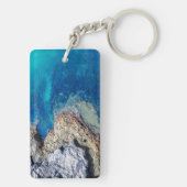 Bermuda Waters Inspiriert Schlüsselanhänger (Rückseite)