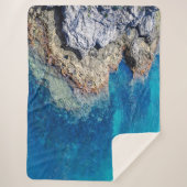 Bermuda Waters Inspiriert Shepa Blanket Sherpadecke (Vorderseite)