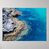 Bermuda Waters & Rocky Shoreline Poster Print (Vorne)