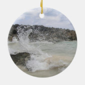 Bermuda Wave Foto Ornament (Hinten)